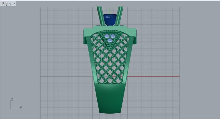 Men ring college ring set diamonds 3D print model_5