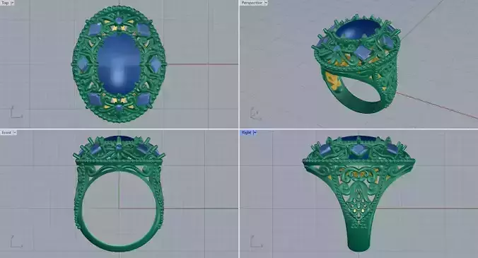 Men ring college ring set diamonds