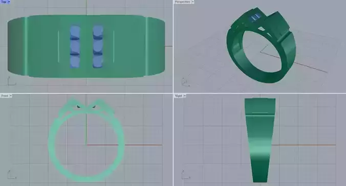 Men ring college ring set diamonds