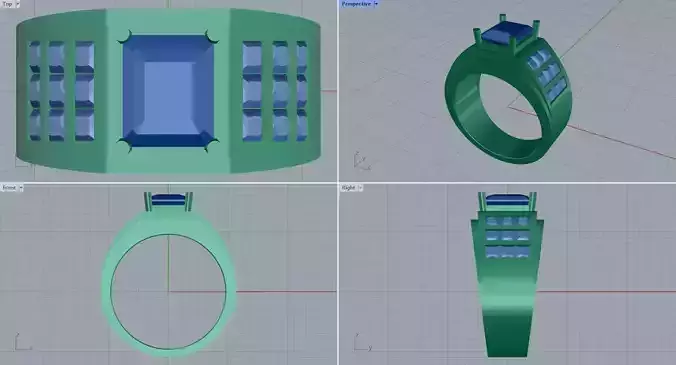 Men ring college ring set diamonds