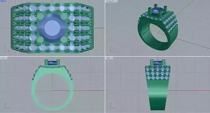 Men ring college ring set diamonds