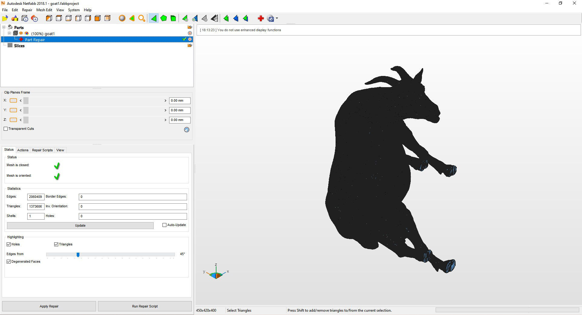Goat eats 3D print model_13