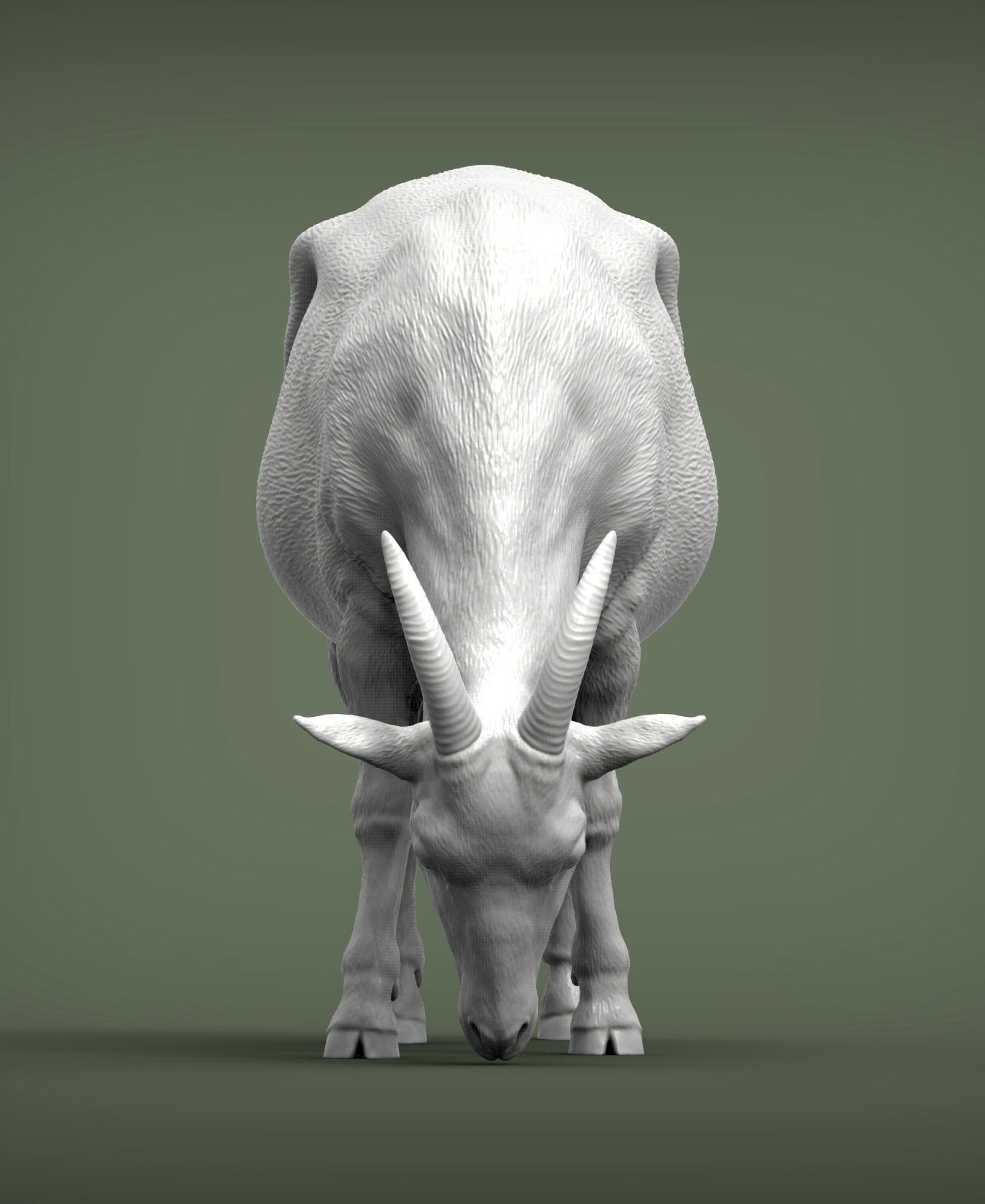 Goat eats 3D print model_5