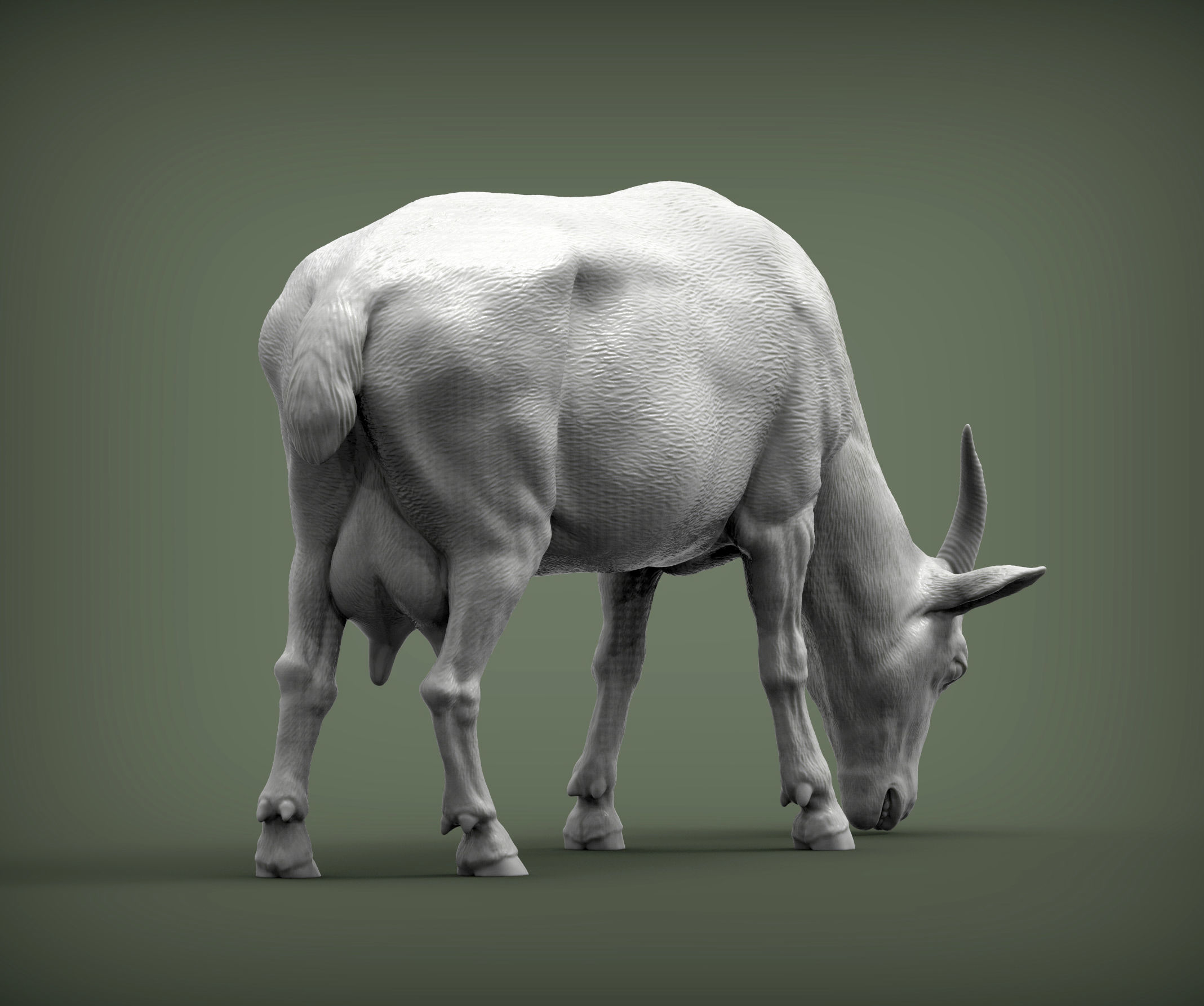 Goat eats 3D print model_6