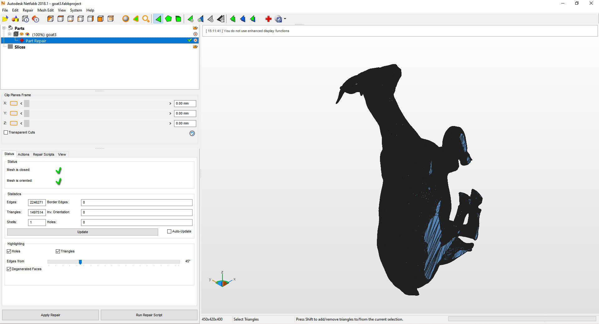 The goat lies 3D print model_15