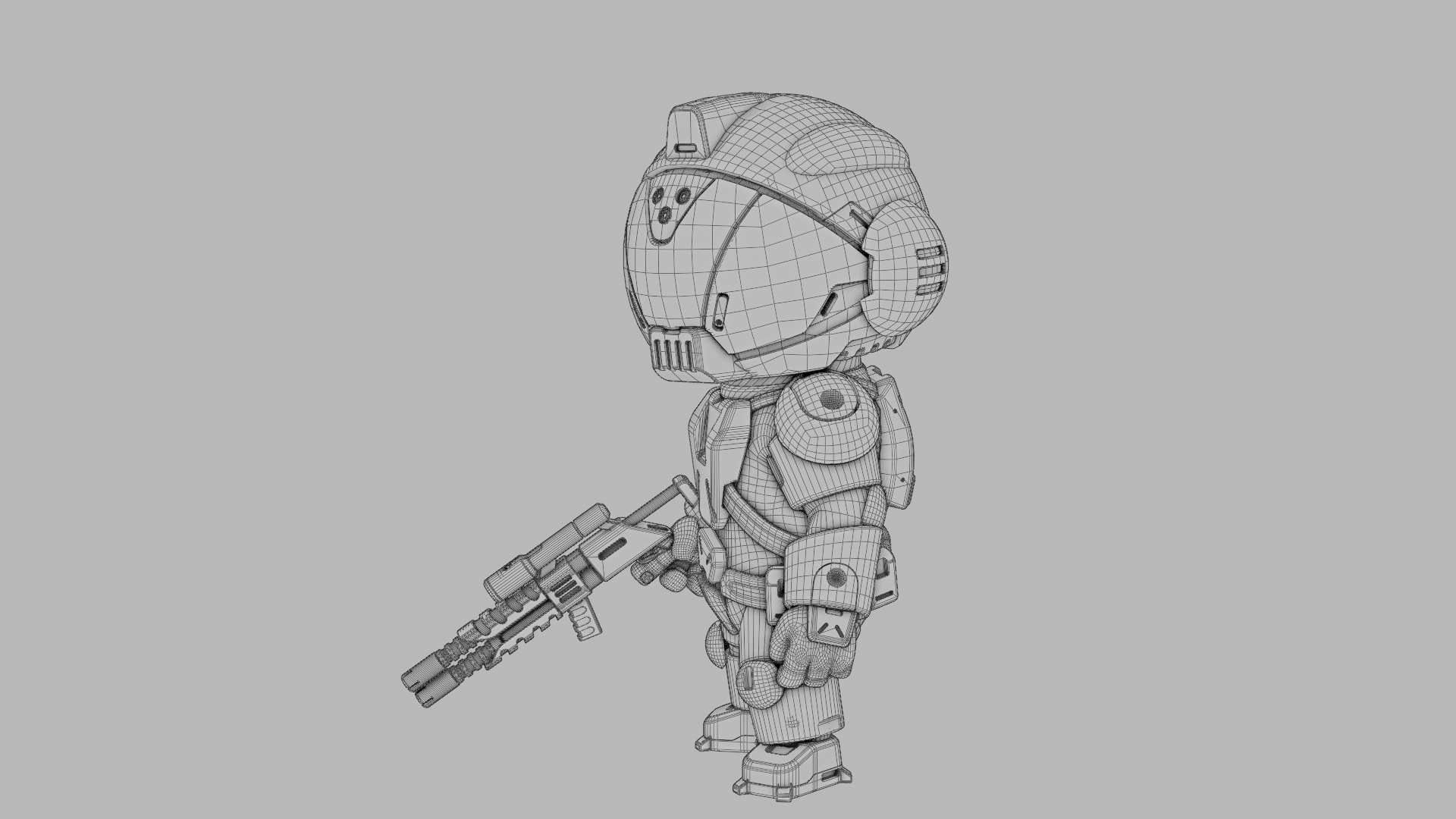 TOON TROOPER BCC-4  RIGGED 3D model_37