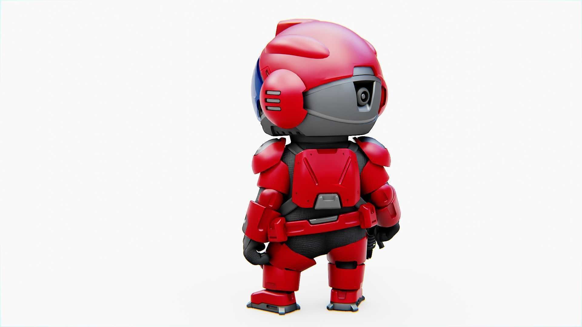 TOON TROOPER BCC-4  RIGGED 3D model_5