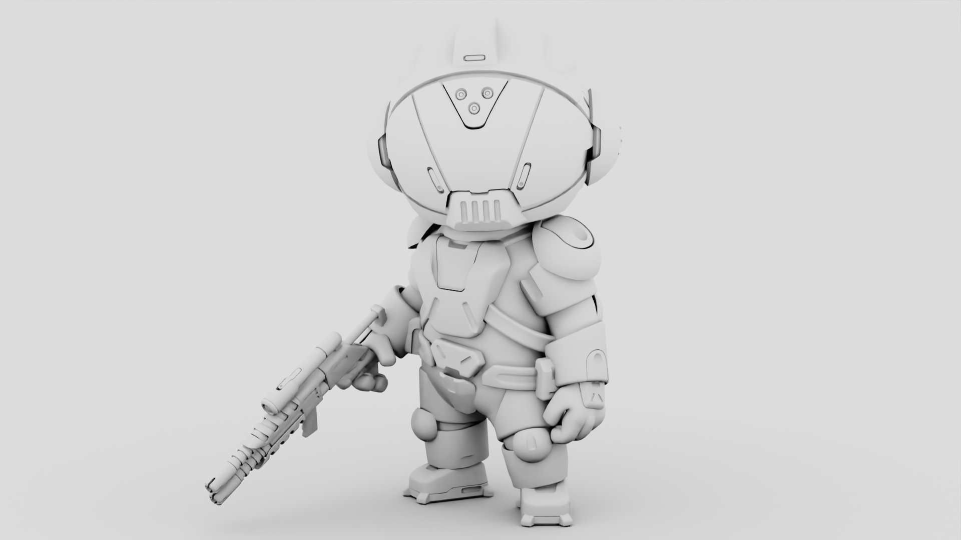TOON TROOPER BCC-4  RIGGED 3D model_31