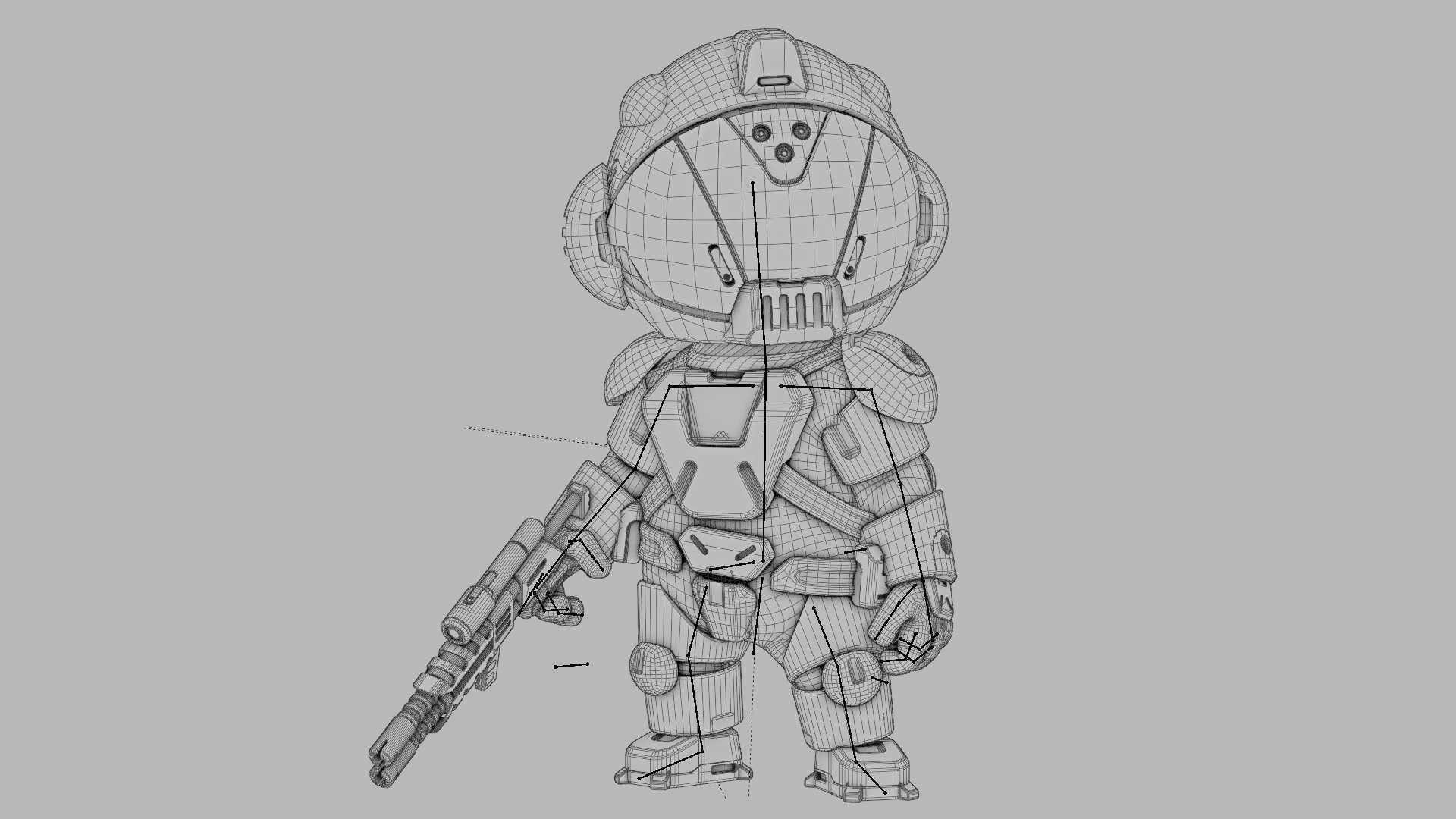 TOON TROOPER BCC-4  RIGGED 3D model_36