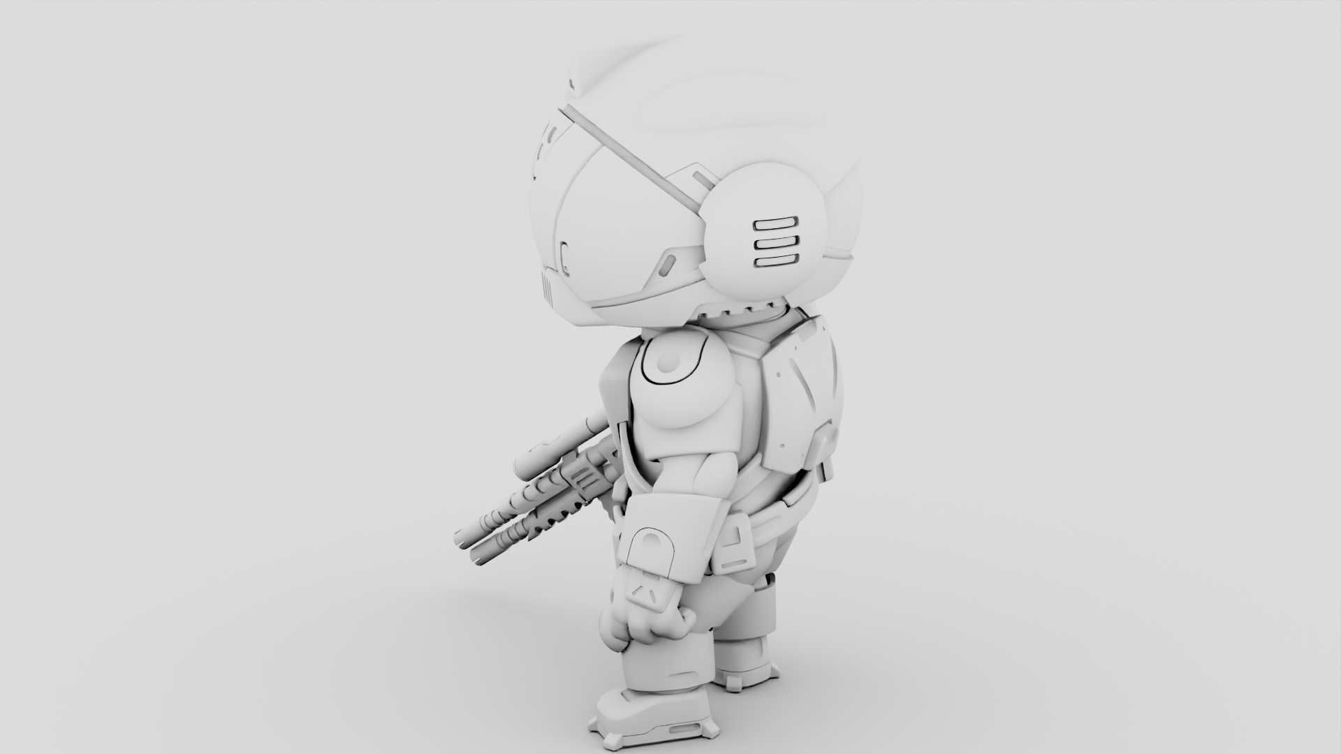 TOON TROOPER BCC-4  RIGGED 3D model_32