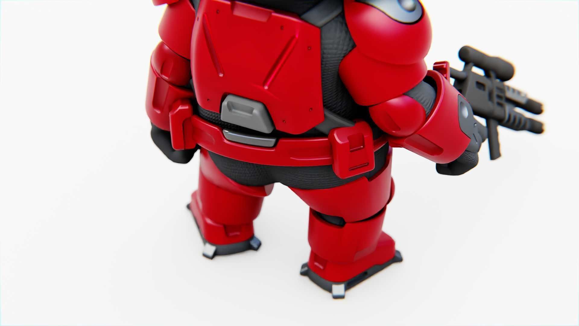 TOON TROOPER BCC-4  RIGGED 3D model_17