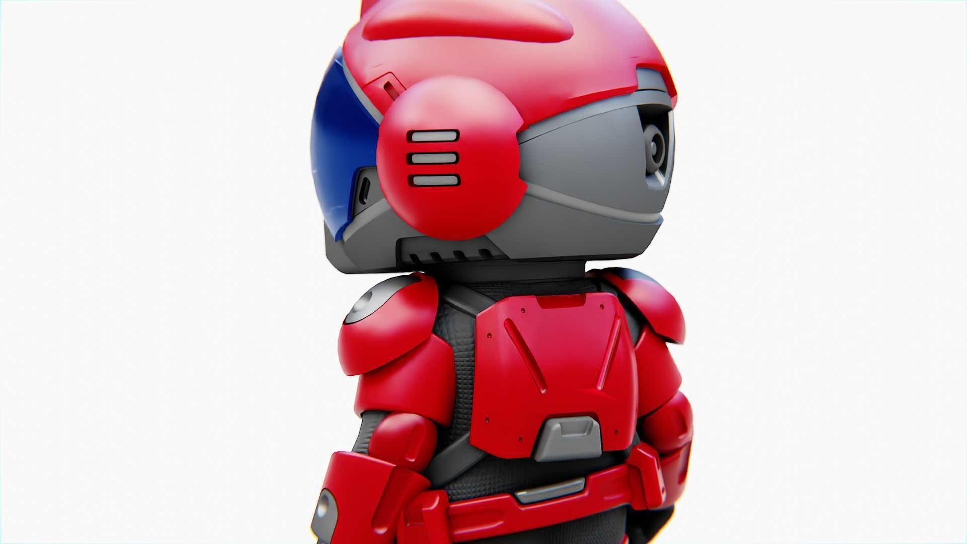 TOON TROOPER BCC-4  RIGGED 3D model_14