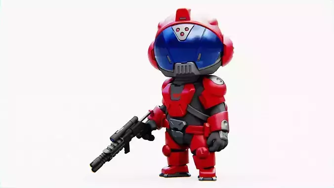 TOON TROOPER BCC-4  RIGGED