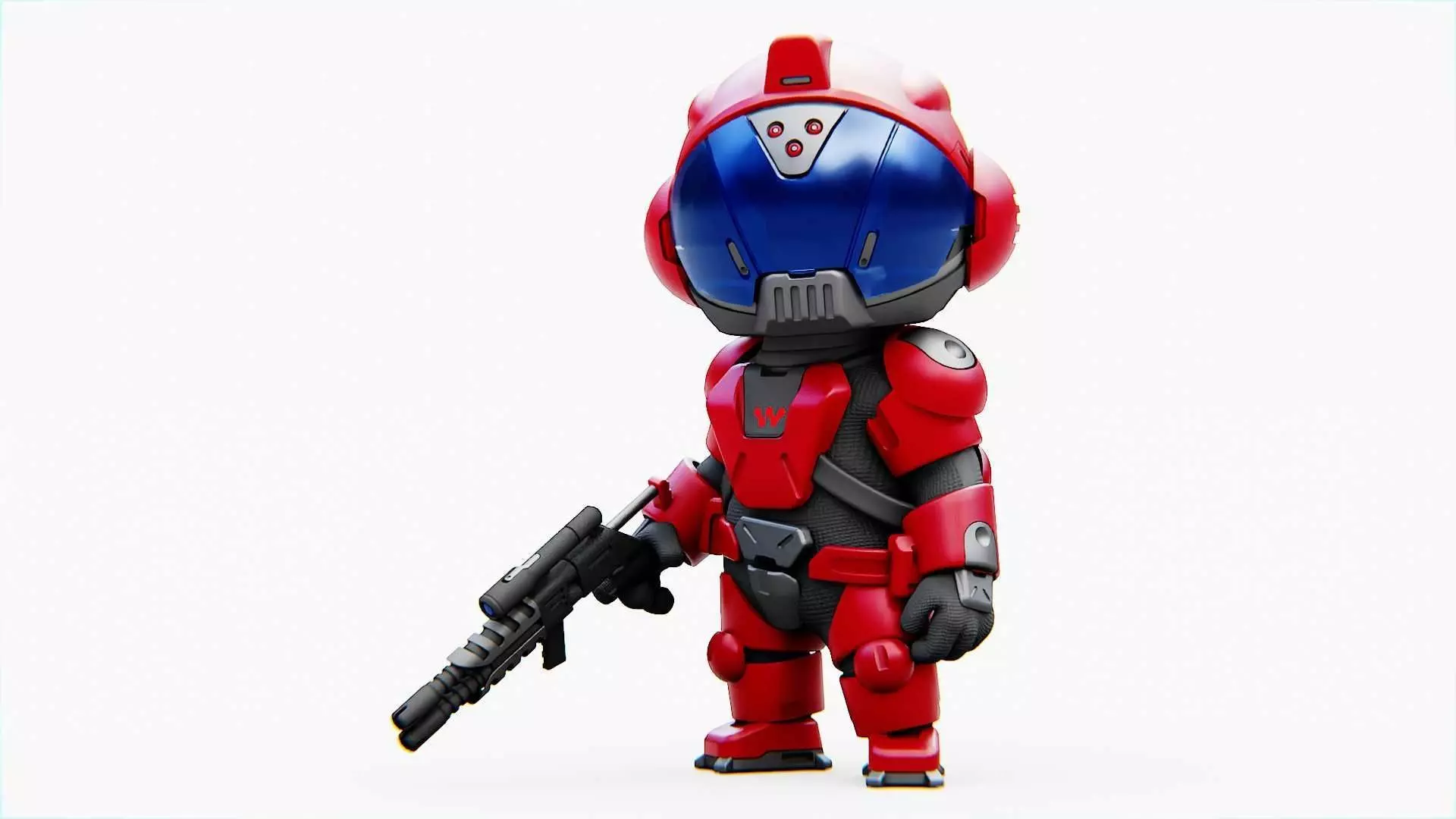 TOON TROOPER BCC-4  RIGGED 3D model_0