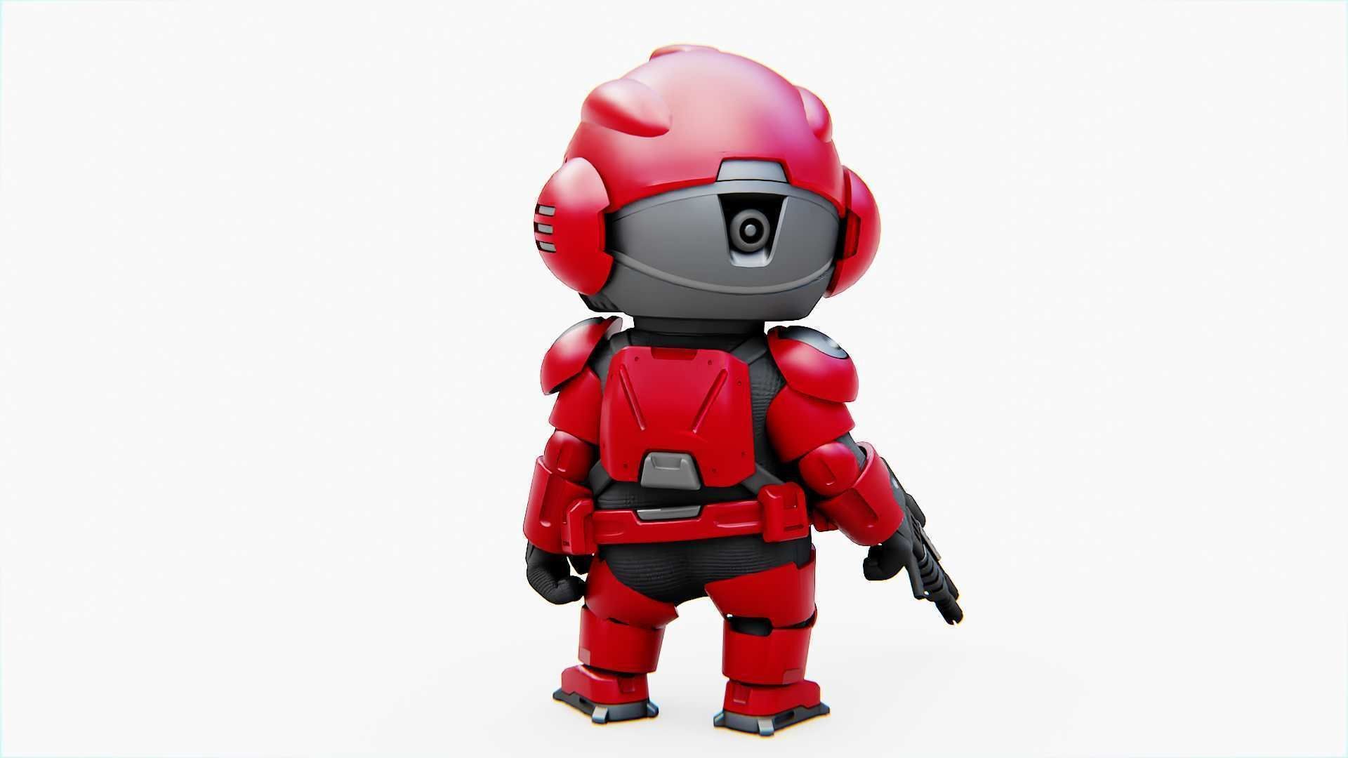 TOON TROOPER BCC-4  RIGGED 3D model_6