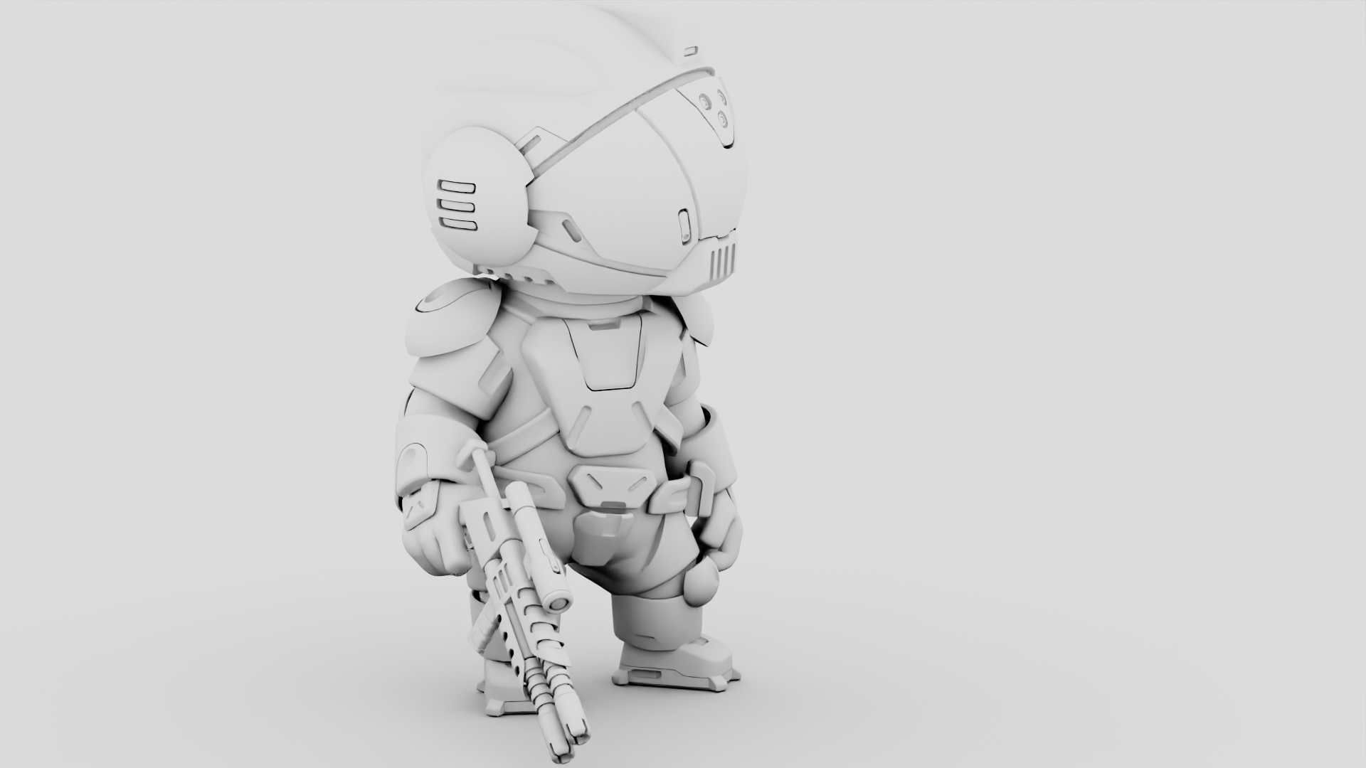 TOON TROOPER BCC-4  RIGGED 3D model_34
