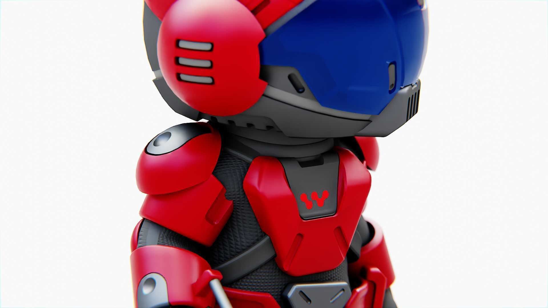 TOON TROOPER BCC-4  RIGGED 3D model_18