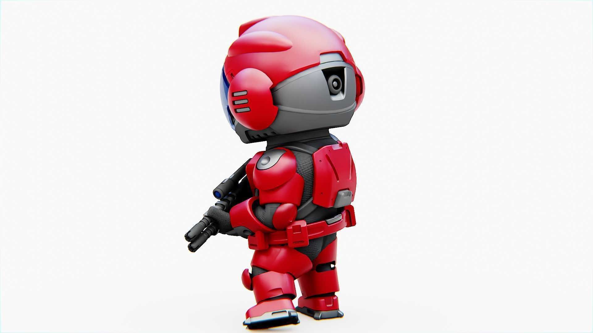 TOON TROOPER BCC-4  RIGGED 3D model_23