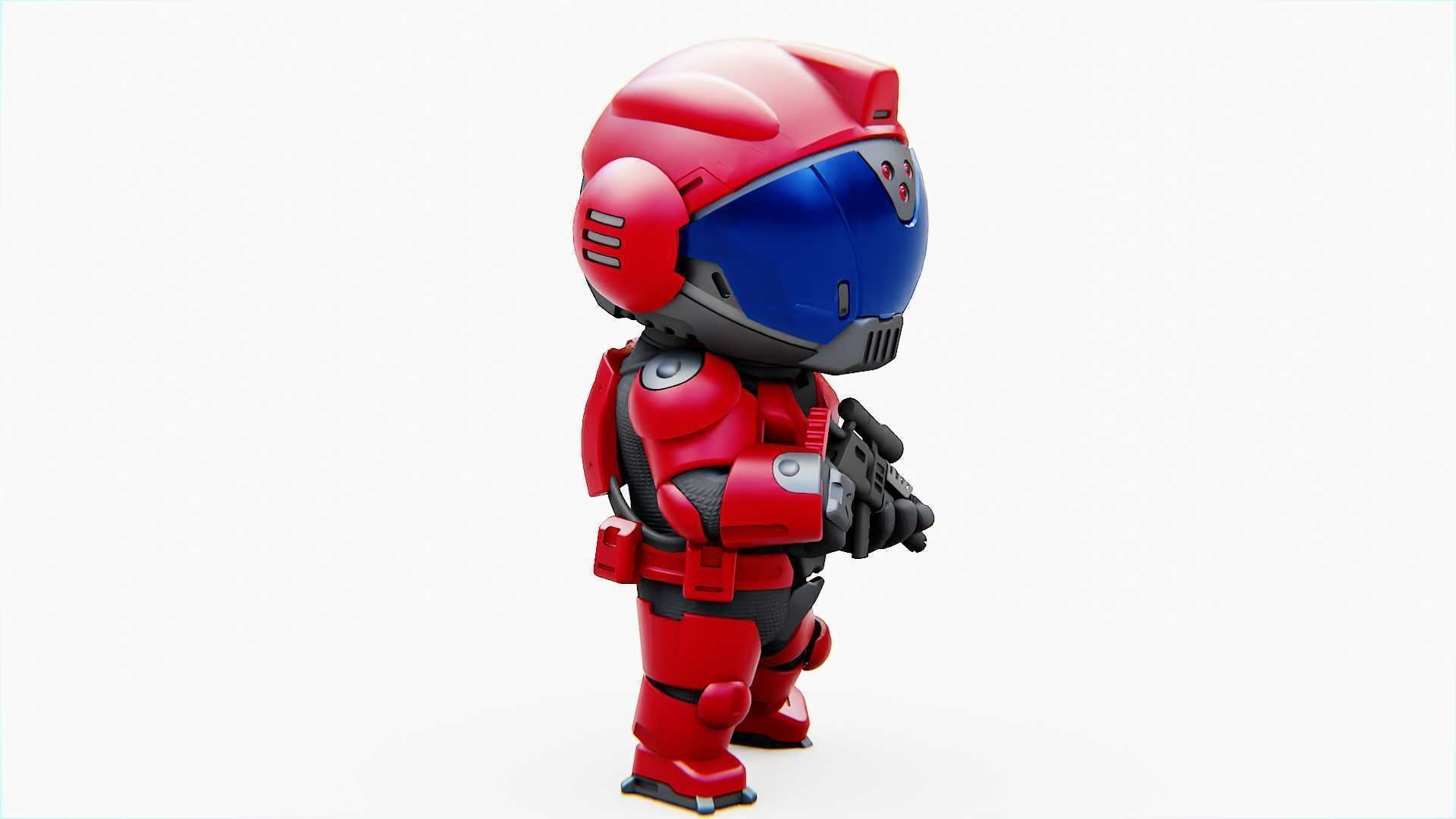 TOON TROOPER BCC-4  RIGGED 3D model_25