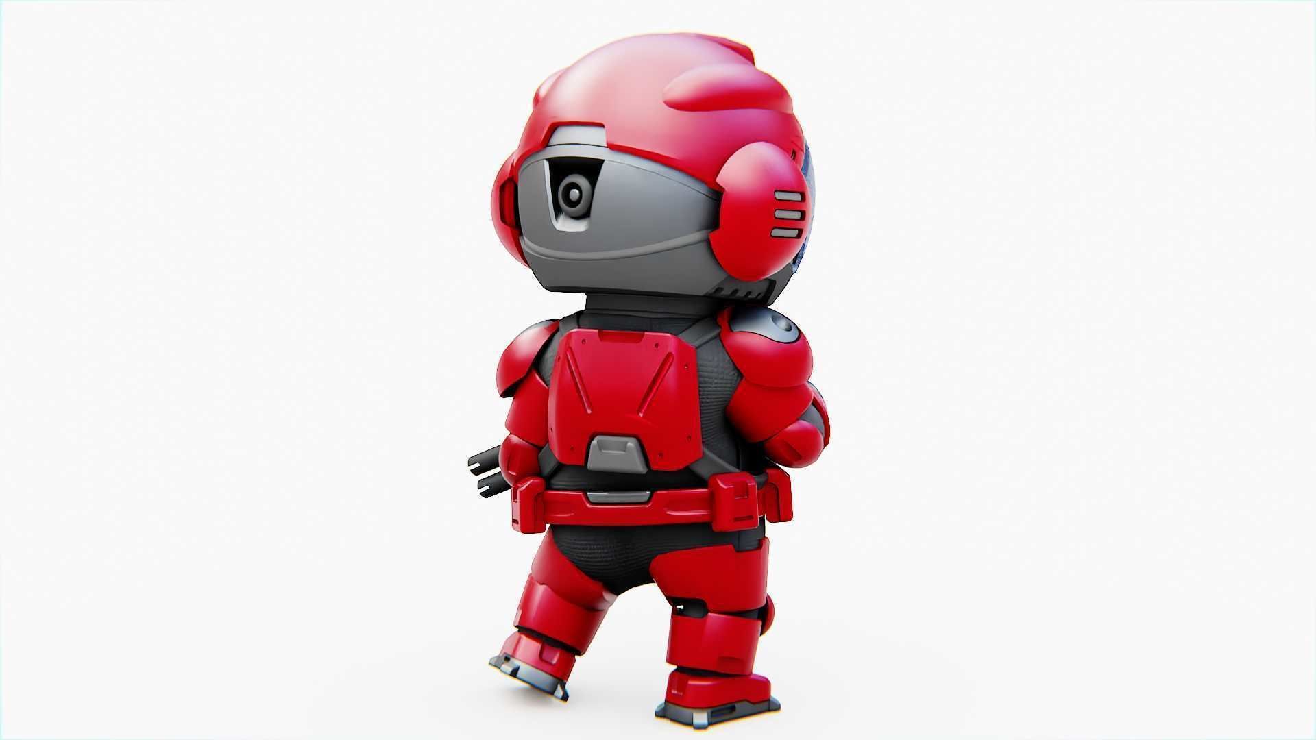 TOON TROOPER BCC-4  RIGGED 3D model_24