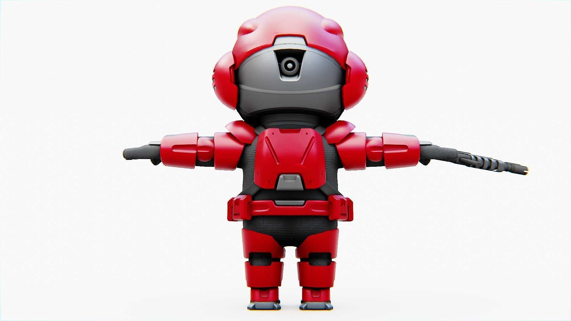 TOON TROOPER BCC-4  RIGGED 3D model_29