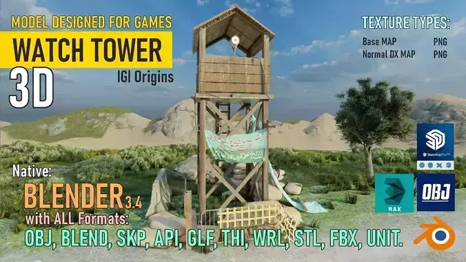 Project IGI Watch Tower 3D model