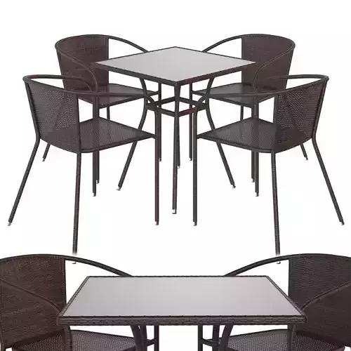 Table Mobil and chair Midas by Halmar