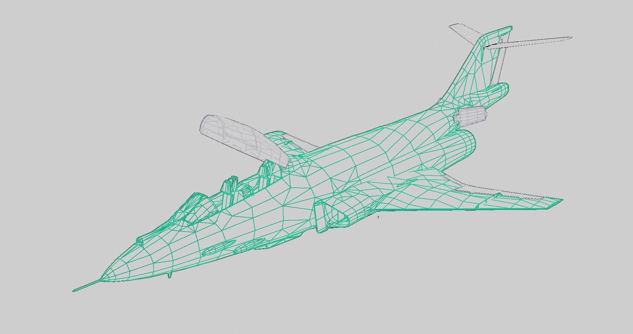 McDonnell F-101 Voodoo Low-poly 3D model_14