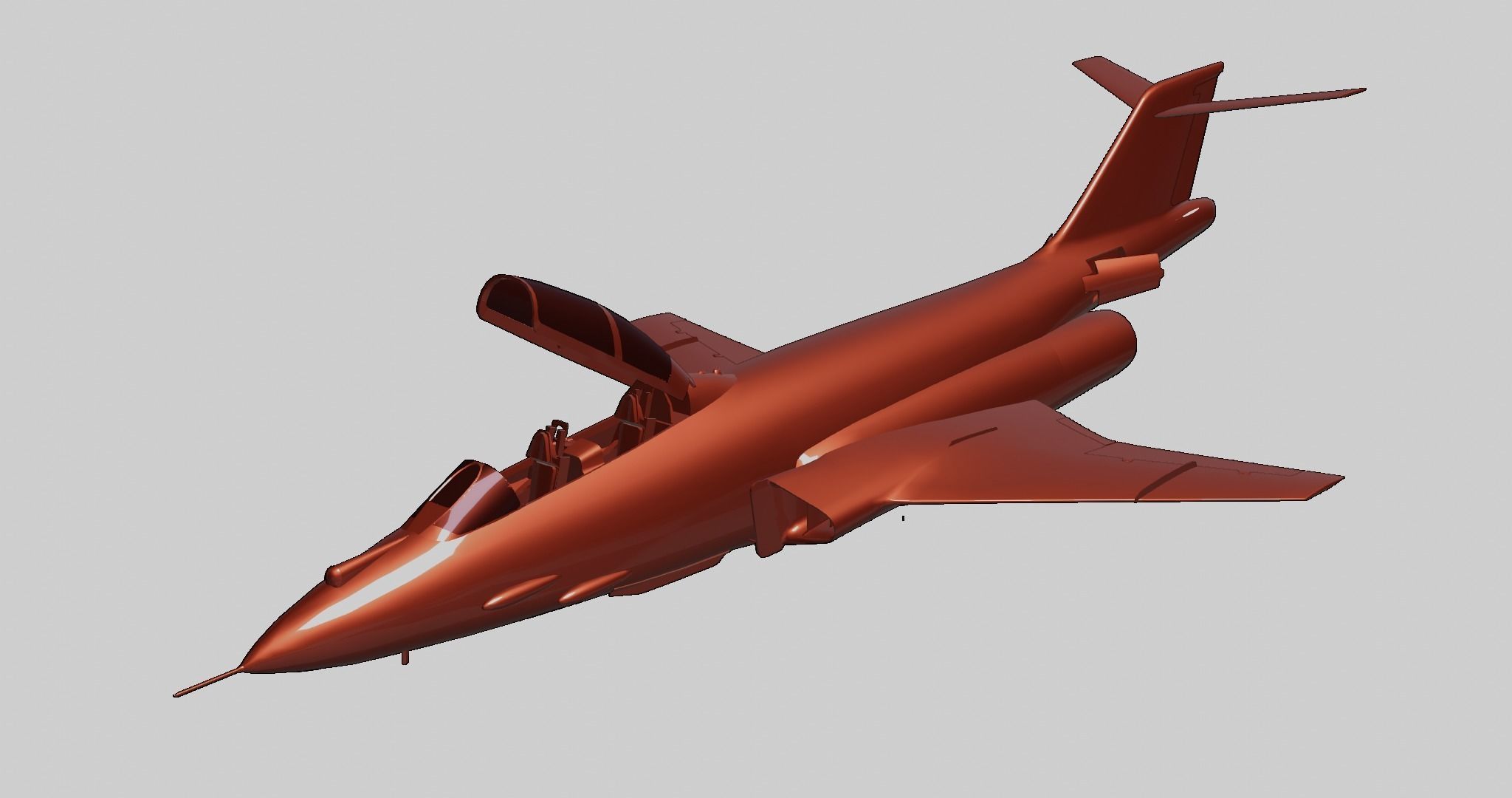 McDonnell F-101 Voodoo Low-poly 3D model_13
