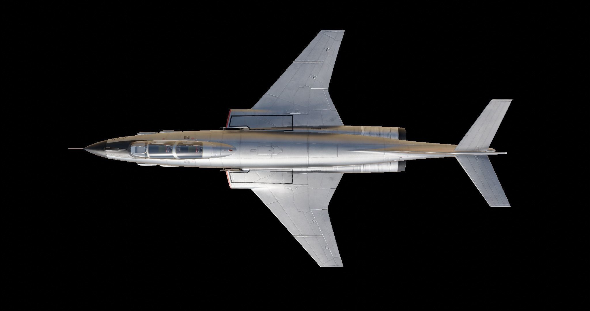 McDonnell F-101 Voodoo Low-poly 3D model_10