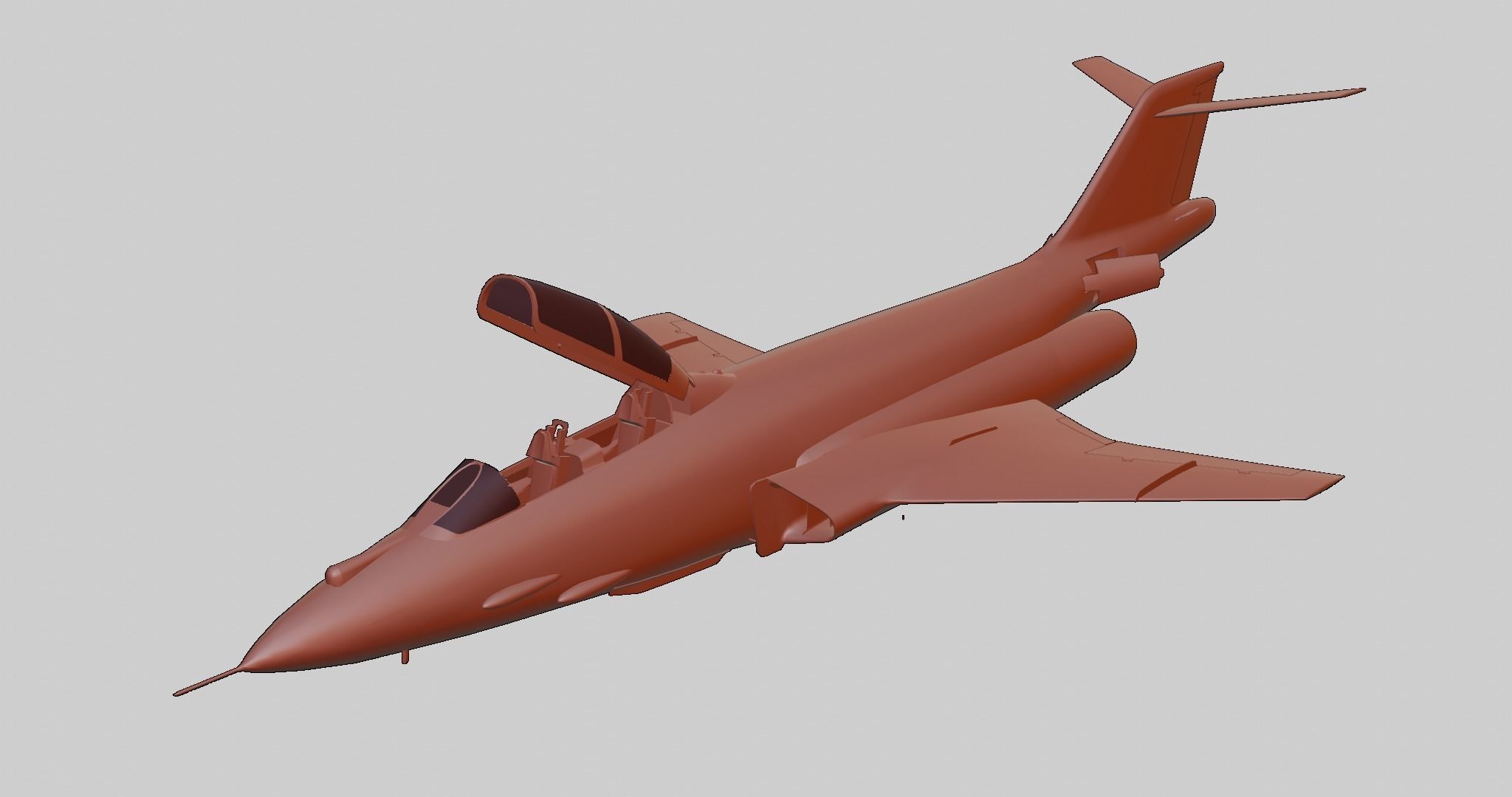 McDonnell F-101 Voodoo Low-poly 3D model_12