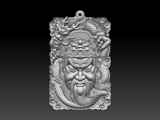 HM Guangong Dragon Keychain