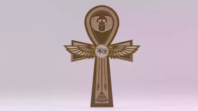 Egyptian Symbols - 017 Low-poly 3D model