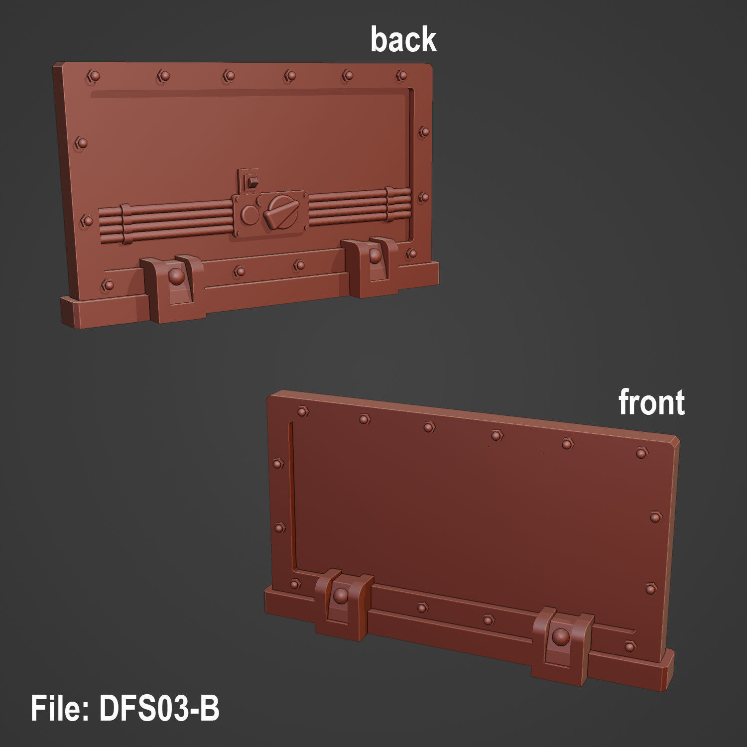 DEFENCE LINE SET - 14 PARTS 3D print model_13