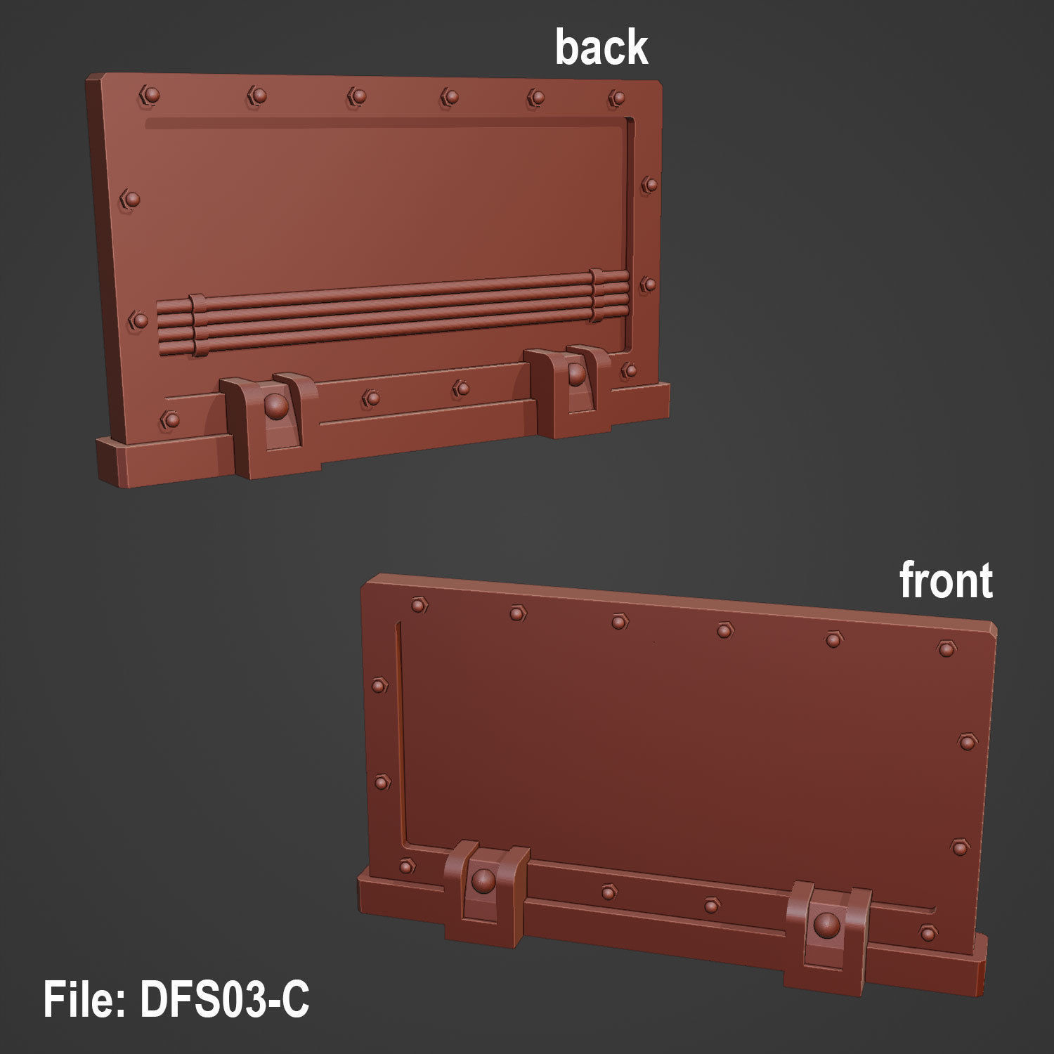 DEFENCE LINE SET - 14 PARTS 3D print model_14