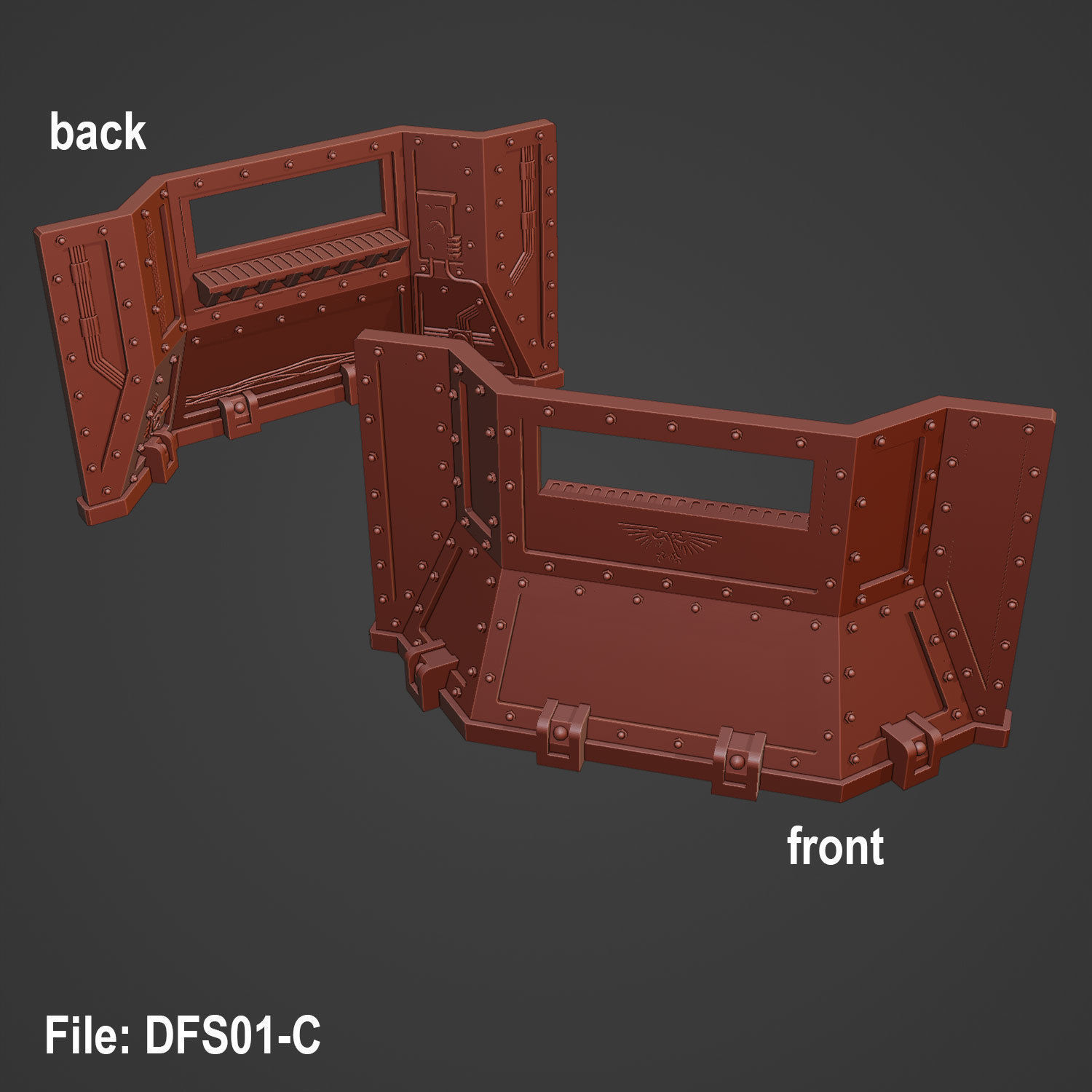 DEFENCE LINE SET - 14 PARTS 3D print model_3
