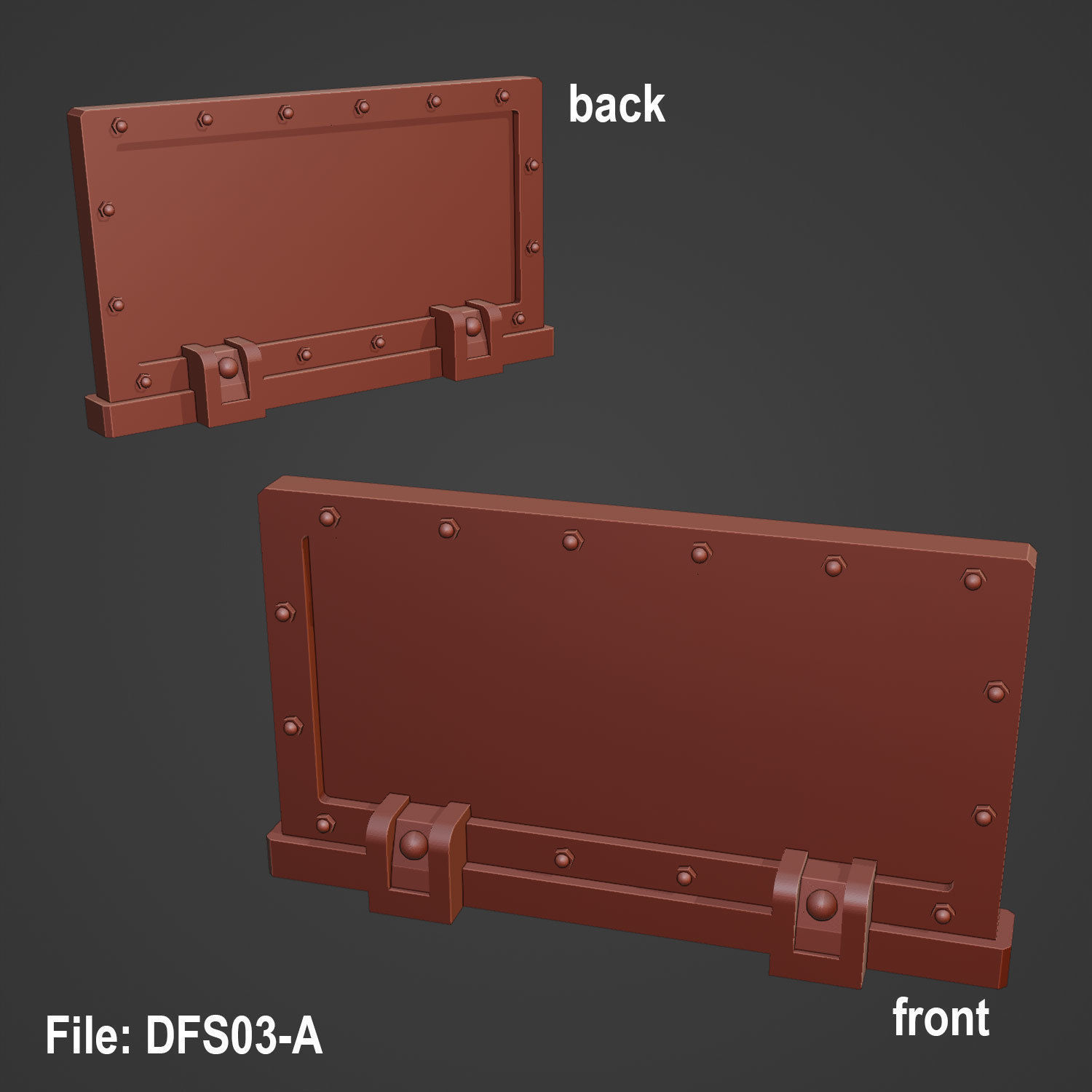 DEFENCE LINE SET - 14 PARTS 3D print model_12