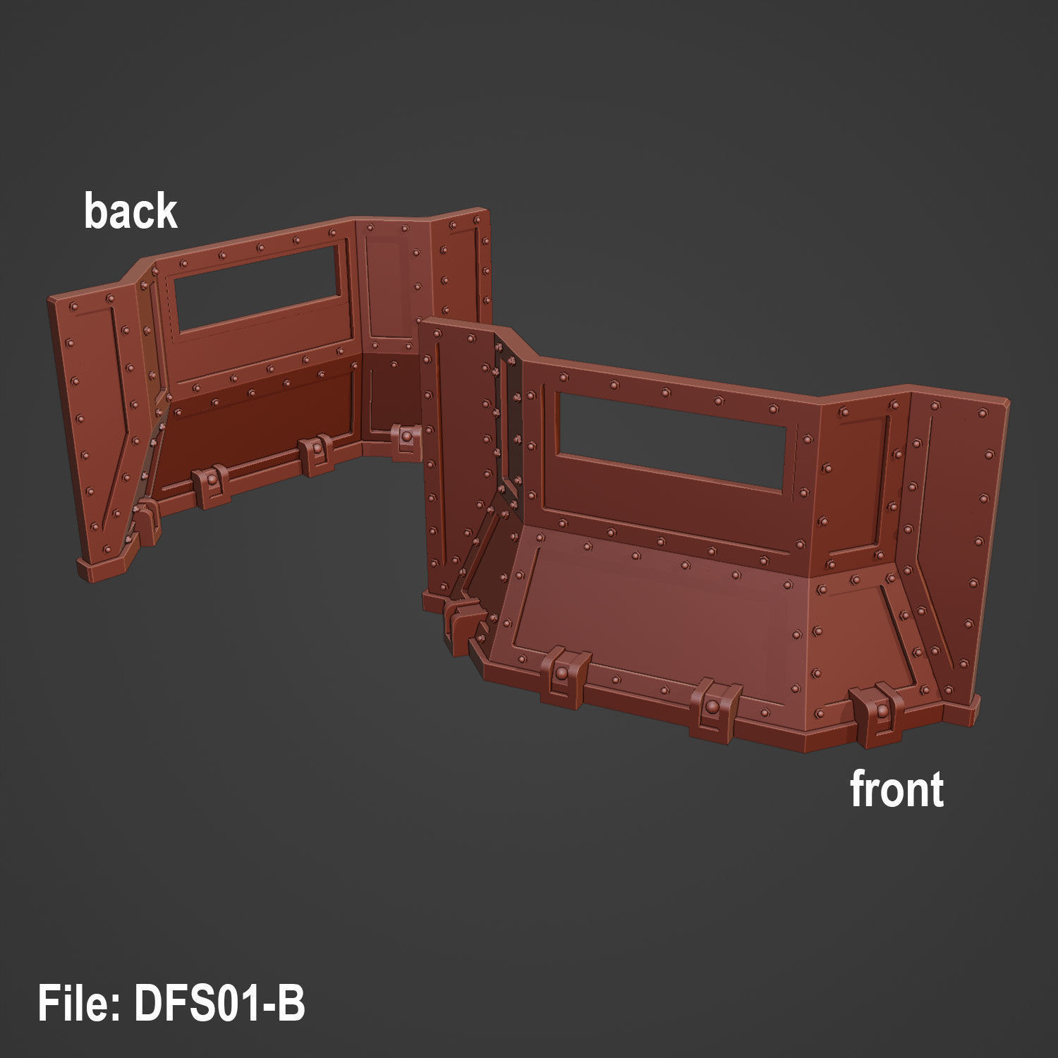 DEFENCE LINE SET - 14 PARTS 3D print model_2