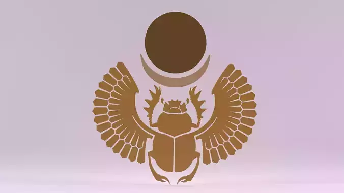 Egyptian Symbols - 020 Low-poly 3D model