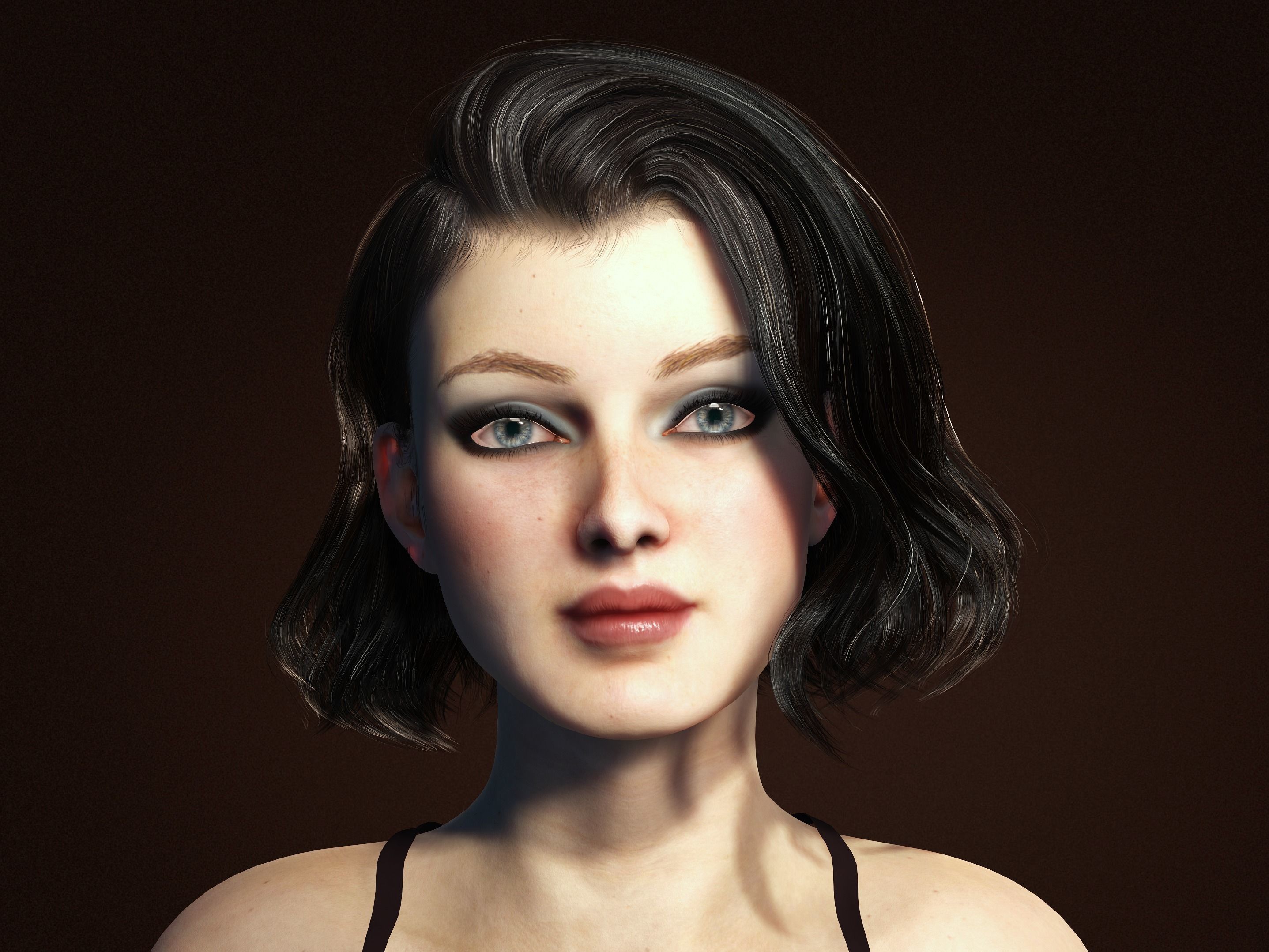 Thalia-Female character 3D model_5