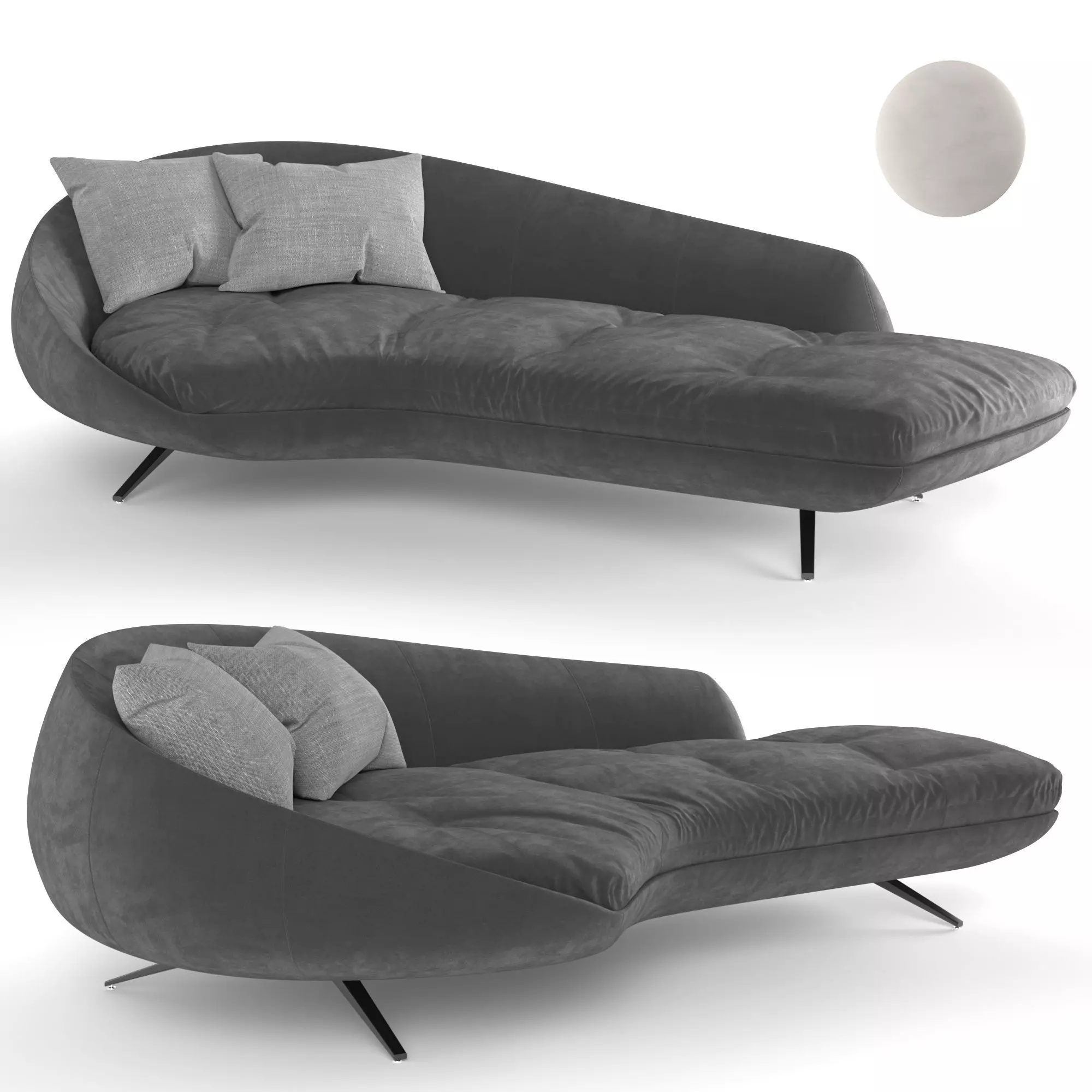 Sofa Desiree boe 3D model