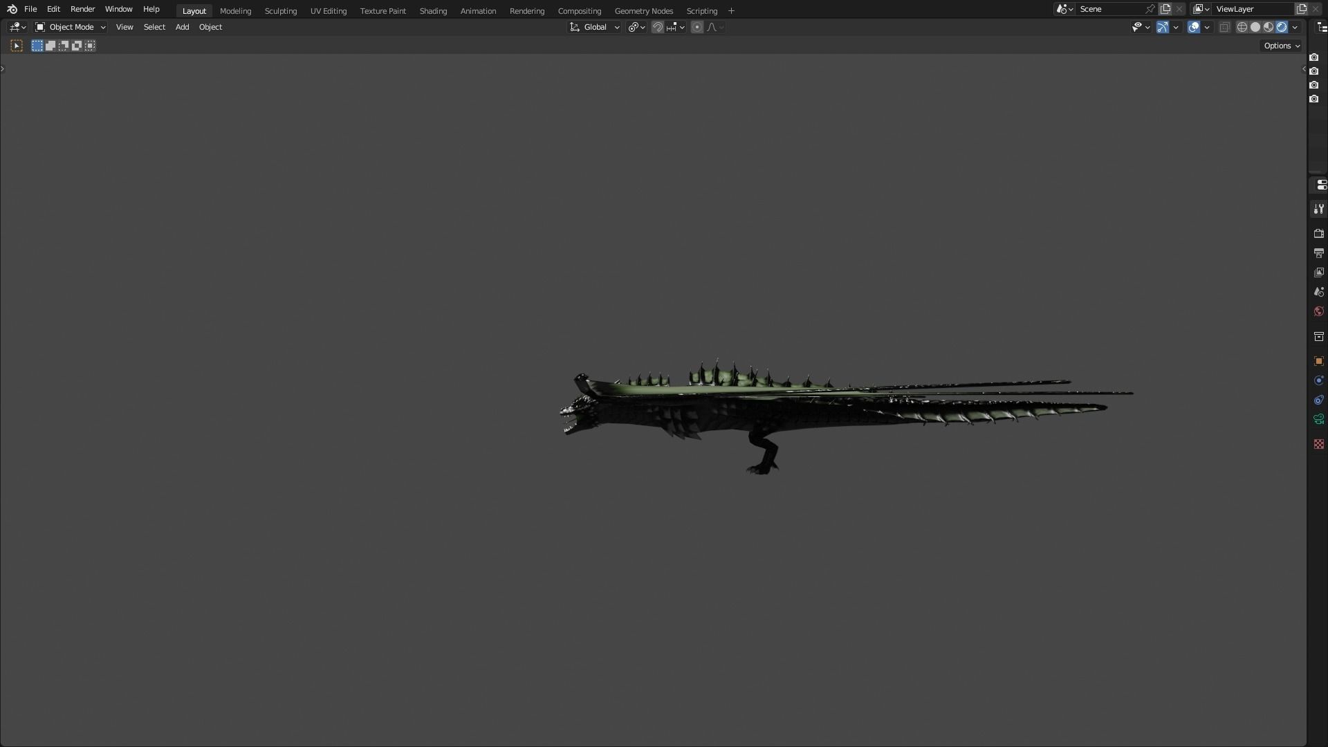 Low Poly Wyvern Dragon Animated Model Low-poly 3D model_71