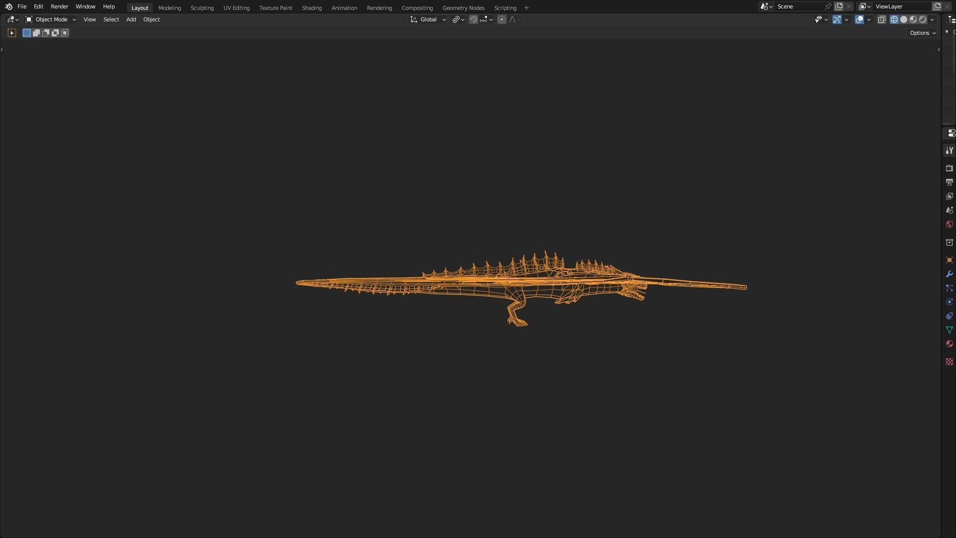 Low Poly Wyvern Dragon Animated Model Low-poly 3D model_28
