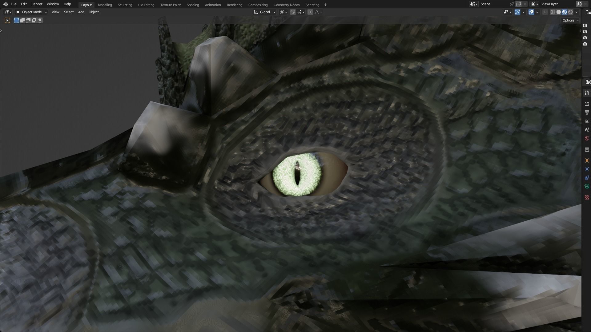 Low Poly Wyvern Dragon Animated Model Low-poly 3D model_104