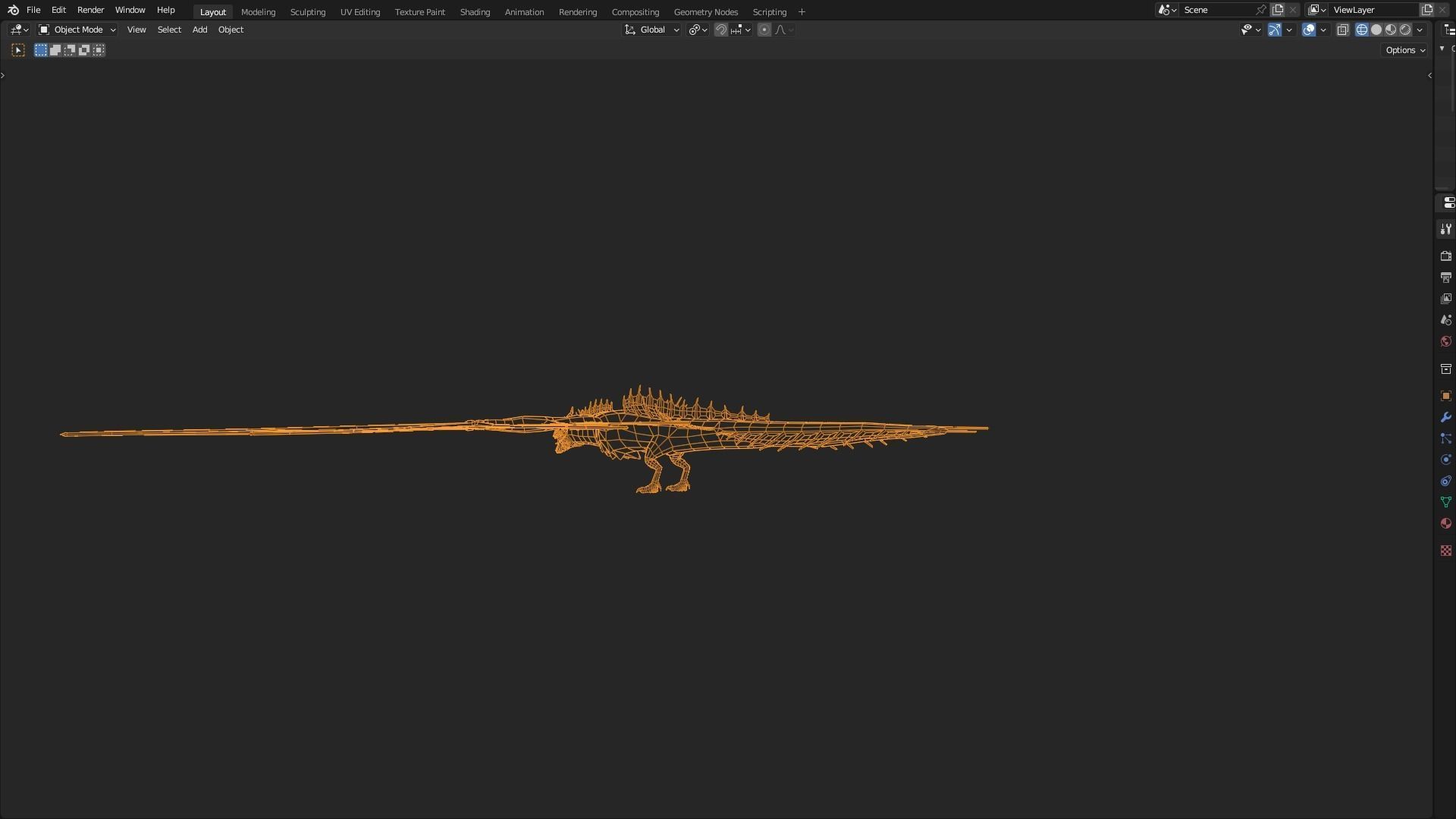 Low Poly Wyvern Dragon Animated Model Low-poly 3D model_25
