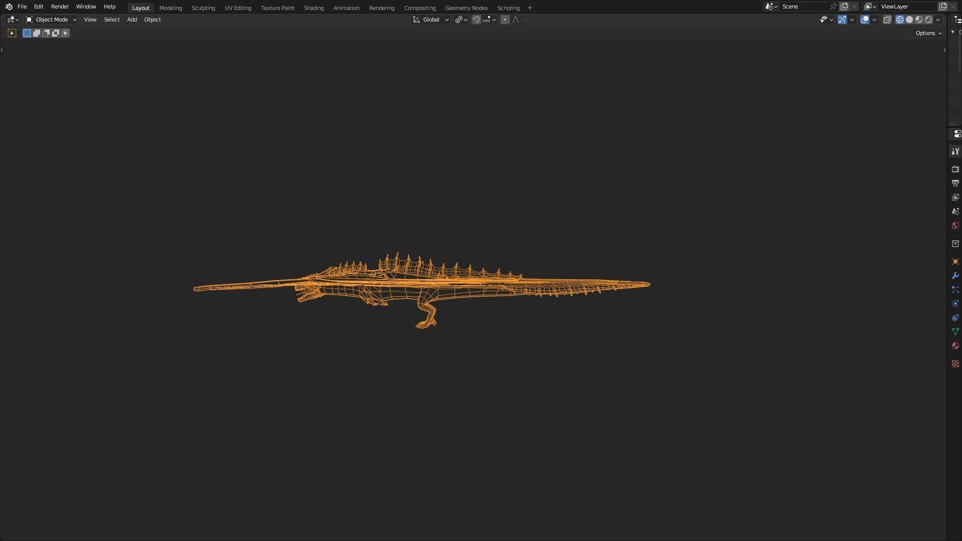 Low Poly Wyvern Dragon Animated Model Low-poly 3D model_24