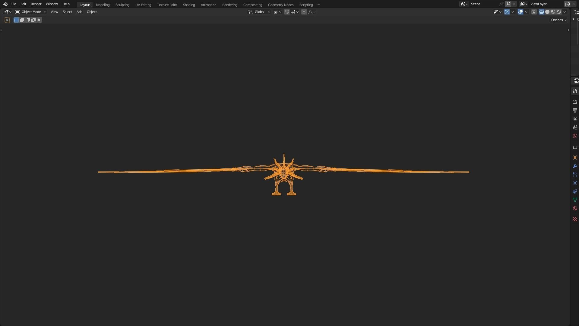 Low Poly Wyvern Dragon Animated Model Low-poly 3D model_26