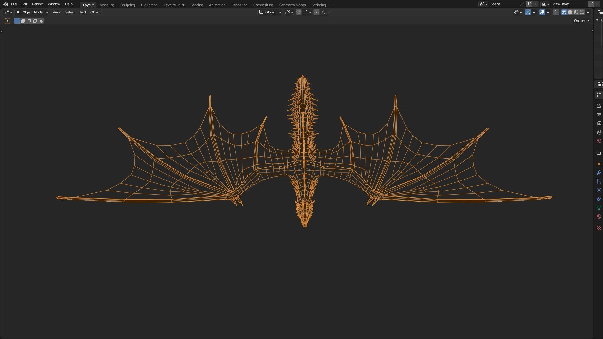 Low Poly Wyvern Dragon Animated Model Low-poly 3D model_30