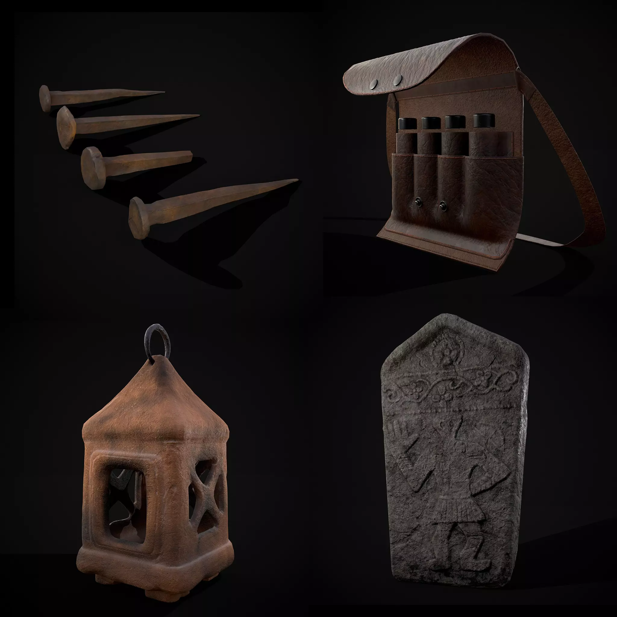 Medieval Prop Mix Thirty Six 3D Model Collection_0
