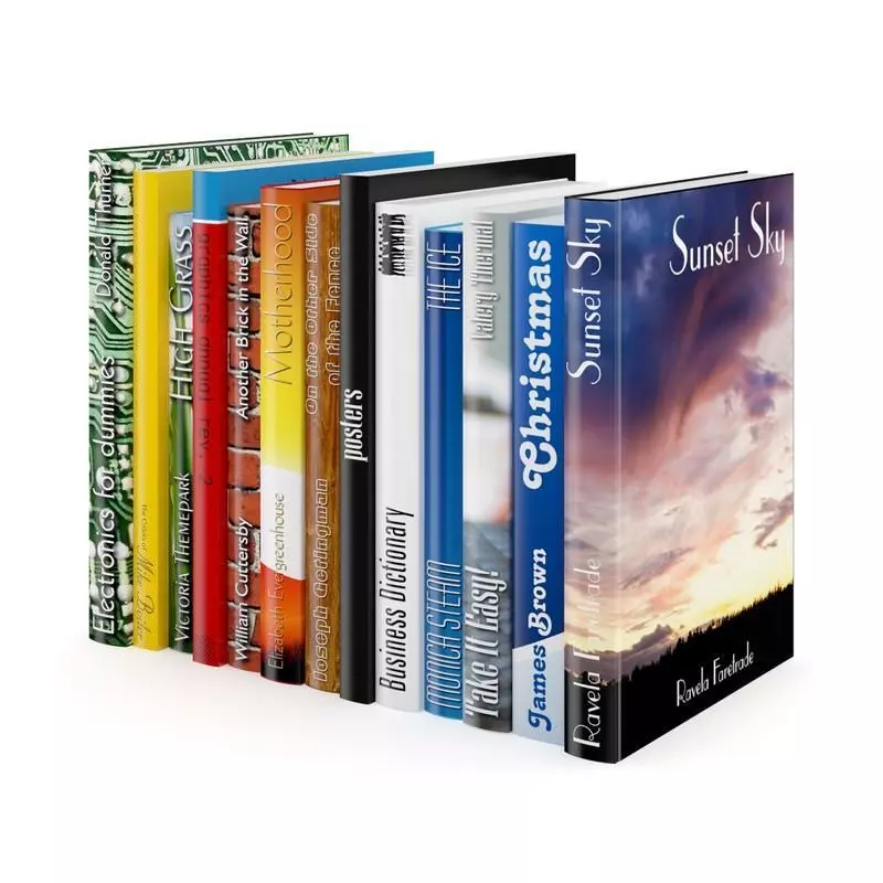 Books Set christian book bundle 3D model